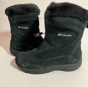 Columbia winter boots black fur lined thinsulate size 6.5